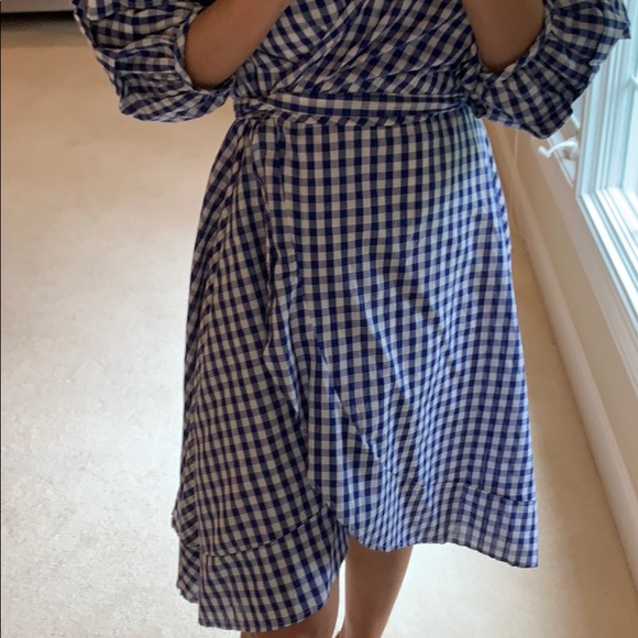 Navashe checkered wrap dress worn once! - Picture 2 of 6